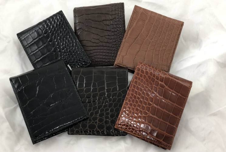 mens alligator leather wallets