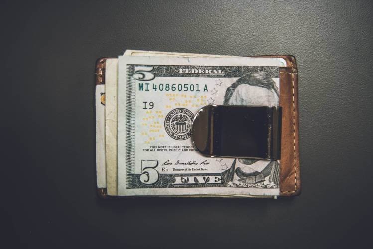 men's money clip wallet