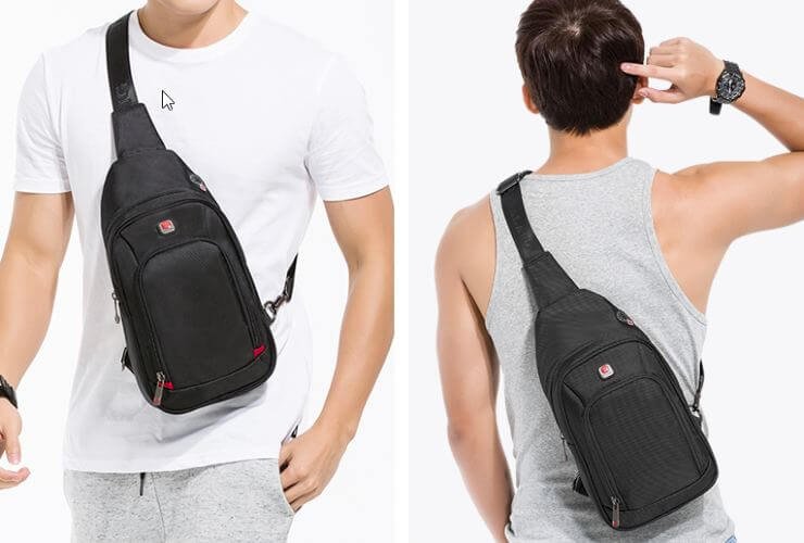 guys wearing a crossbody bag